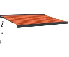 Ištraukiama markizė, oranžinė/ruda, 3x2,5m, audinys/aliuminis