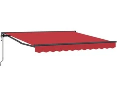 Markizės rėmas Raudona 300 x 250 cm Poliesteris su PU danga