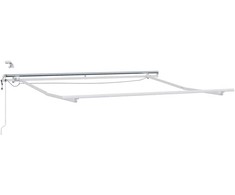 Ištraukiama markizė Raudona ir balta 300 x 250 cm Poliesteris