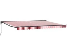 Markizės rėmas Raudona ir balta 450 × 300 cm