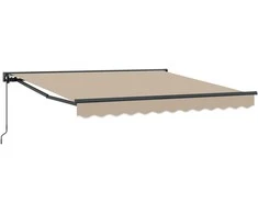 Markizės rėmas Smėlio 350 x 250 cm Poliesteris su PU danga