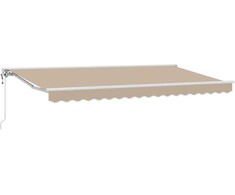 Markizės rėmas Smėlio 400 x 200 cm Poliesteris su PU danga