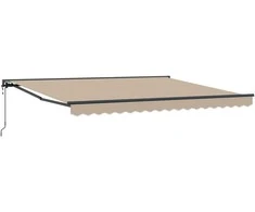 Markizės rėmas Smėlio 400 × 300 cm Poliesteris su PU danga
