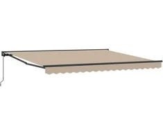 Markizės rėmas Smėlio 400 × 300 cm Poliesteris su PU danga