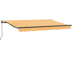 Ištraukiama markizė Smėlio 600 × 350 cm Poliesteris ir plienas