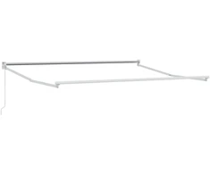 Ištraukiama markizė Šviesiai pilka ir balta. 2,5 x 2 m