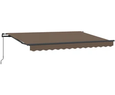 Ištraukiama markizė Taupe 450 × 300 cm Poliesteris ir plienas