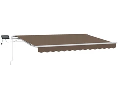 Ištraukiama markizė Taupe 500 × 300 cm Audinys ir plienas