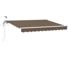 Ištraukiama markizė Taupe 500 × 300 cm Poliesteris ir Metalas