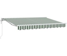 Markizės rėmas Žalia ir balta 300 x 200 cm