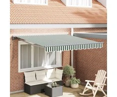 Markizės rėmas Žalia ir balta 300 x 250 cm