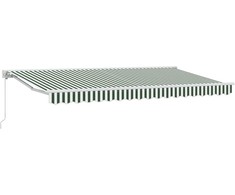 Markizės rėmas Žalia ir balta 400 x 200 cm