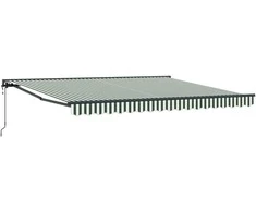 Markizės rėmas Žalia ir balta 400 × 300 cm