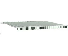 Pavėsinė Žalia ir balta 450 x 350 x 165 cm Poliesteris