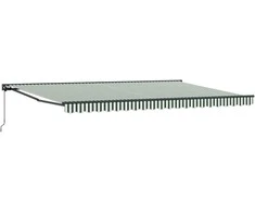 Markizės rėmas Žalia ir balta 500 × 300 cm