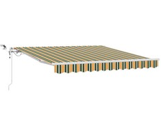 Skėtis Audinys Žalia ir geltona 350 x 250 cm Poliesteris