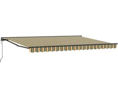 Markizės rėmas Žalia ir geltona 450 × 300 cm