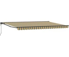 Markizės rėmas Žalia ir geltona 500 × 300 cm