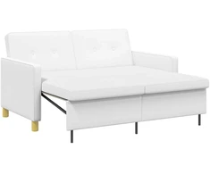 Ištraukiama sofa-lova Balta Audinys