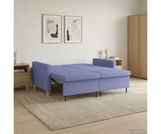 Ištraukiama sofa-lova Džinsinės mėlynos Audinys