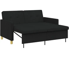 Ištraukiama sofa-lova Juoda Audinys