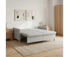 Ištraukiama sofa-lova Kreminė Audinys