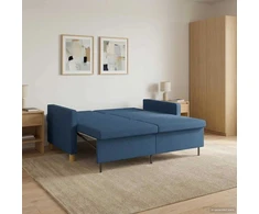Ištraukiama sofa-lova Mėlyna Audinys