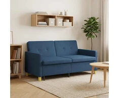 Ištraukiama sofa-lova Mėlyna Audinys