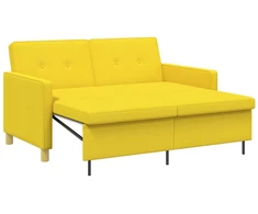 Ištraukiama sofa-lova Šviesi geltona Audinys