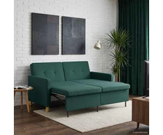 Ištraukiama sofa-lova Tamsiai žalia Audinys