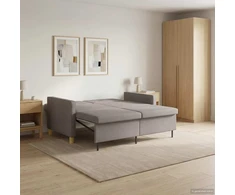 Ištraukiama sofa-lova Taupe Audinys