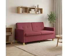 Ištraukiama sofa-lova Vyno raudona Audinys