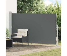 Ištraukiama šoninė užuolaida Antracito 300 x 180 cm Poliesteris