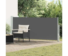 Ištraukiama šoninė užuolaida Antracito 500 x 117 cm Poliesteris