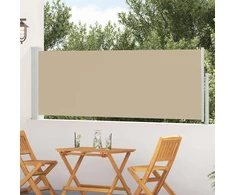 Ištraukiama šoninė užuolaida Smėlio 500 x 100 cm Poliesteris