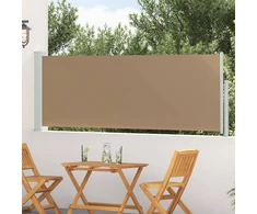 Ištraukiama šoninė užuolaida Taupe 500 x 100 cm Poliesteris