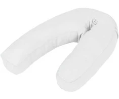 J-formos pagalvė nėščiosioms, 54x(36-43)cm, balta