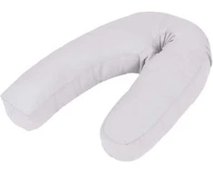 J-formos pagalvė nėščiosioms, 54x(36-43)cm, pilka