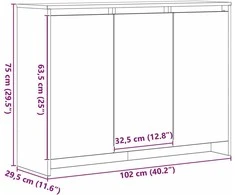 Kabalas Juoda 102 x 29.5 x 75 cm Apdirbta mediena
