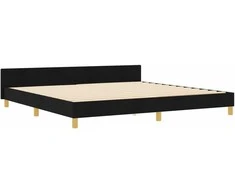 Lova Lovos rėmas su galvūgalio Juoda 200 x 200 cm audinys