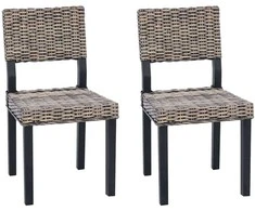 Valgomasis krėslas 2 pcs Juoda plauna 46 x 55 x 84 cm
