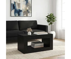 Coffee Table Juodojo ąžuolo 99.5 x 50 x 50 cm Apdirbta mediena
