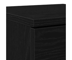 Kabalas 2 pcs Juodas ąžuolas 30 x 30 x 70 cm Apdirbta mediena
