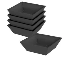 Sodo vazonas 5 vnt. Juoda 50 x 50 x 15 cm