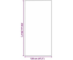 Durų kilimėlis Juoda 120 x 250 cm 100% poliamidas