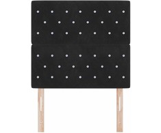 Galvūgalis Juodas 100 cm Aksomas