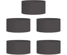 Vazonų žiedas 5 pcs Juoda 40 x 40 x 20 cm