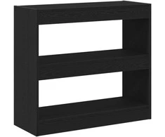 Knygų spinta 2 pcs Juodas ąžuolas 80 x 30 x 72 cm