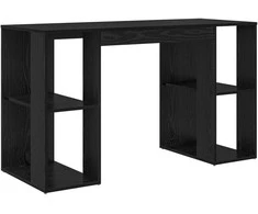 Stalas Juodas ąžuolas 130 x 50.5 x 75 cm Apdirbta mediena