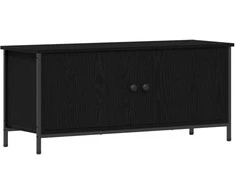 TV staliukas Televizoriaus spintelė Juodas ąžuolas 100 x 35 x 45 cm